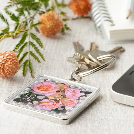 Rose und Herz ~ Schlüsselanhänger (Seite)