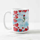 Rose und Herz Valentine Tasse (Links)