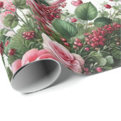 Rose- und HerzValentinstag Geschenkpapier (Rolleneckpunkt)