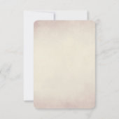 Rose und Hochzeit RSVP Karte (Rückseite)