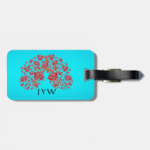 Rose und Hoffnung Gepäckanhänger (Rückseite horizontal)