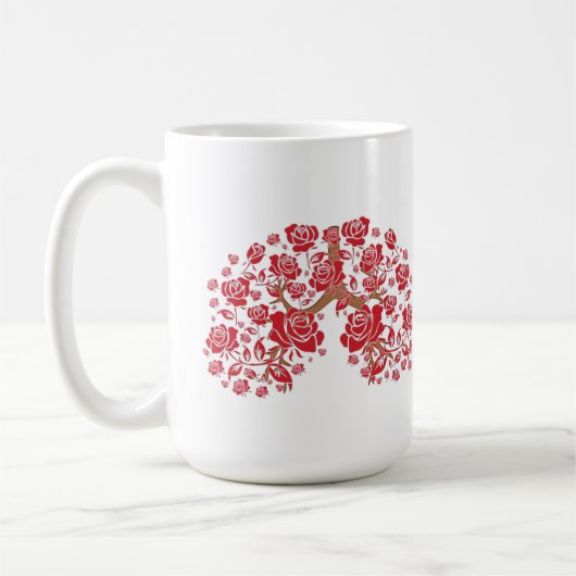 Rose und Hoffnung Kaffeetasse (Links)