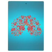 Rose und Hoffnung Klemmbrett (Rückseite)