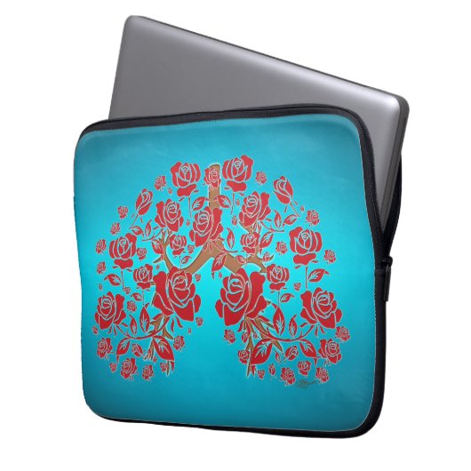 Rose und Hoffnung Laptopschutzhülle (Vorderseite Links)