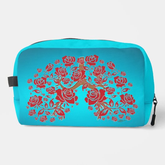 Rose und Hoffnung Waschbeutel (Vorderseite)