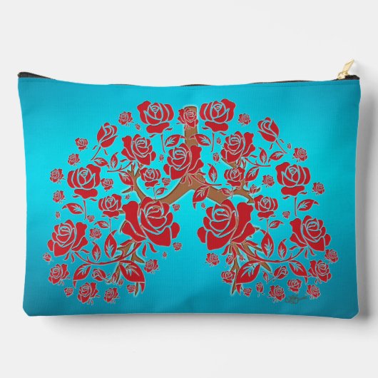 Rose und Hoffnung Zubehörtasche (Rückseite)