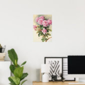 Rose und Hummeln Paul de Longpre Art Poster (Heimbüro)