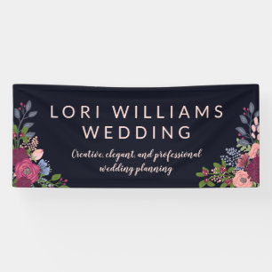 Rose und Hydrangeas - Firmenname Banner