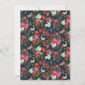 Rose und Insekten für den Privatgarten Einladung (Rückseite)