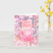 Rose und invertierte Kätzchenkarte Karte (Gelbe Blume)