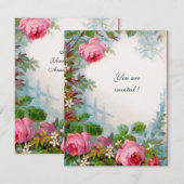 ROSE und JASMINE Einladung (Vorne/Hinten)