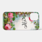 ROSE UND JASMINEN - BLUMENMONOGRAMM Case-Mate iPhone HÜLLE (Rückseite (Horizontal))