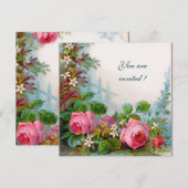 ROSE UND JASMINEN EINLADUNG (Vorne/Hinten)