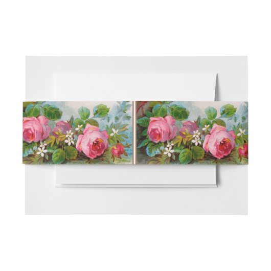 ROSE UND JASMINEN EINLADUNGSBANDEROLE (Vorderseite Beispiel)