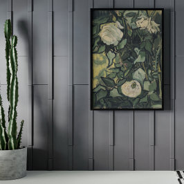 Rose und Käfer von Vincent van Gogh, Vintage Kunst Poster