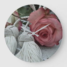 Rose- und Kassettenuhr Runde Wanduhr
