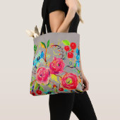 Rose und Kirschblossom individuell anpassbar Tasche (Von Nahem)