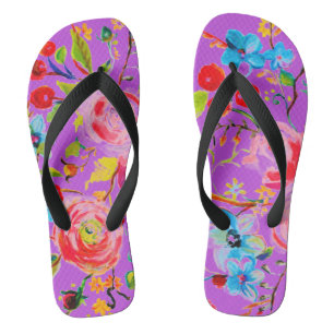 Rose und Kirsche Lila Badesandalen