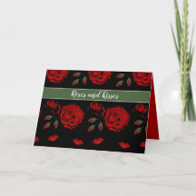 Rose und Kisses Elegante Rote Rosen