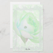 Rose und Kleeblatt! Briefpapier (Vorne/Hinten)