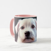 Rose und kleine Hundesammlung Tasse (Vorderseite Links)