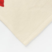 Rose und Küsse Fleecedecke (Ecke)