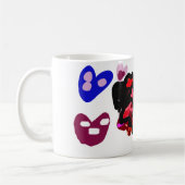 Rose und Ladybug Valentine Kaffeetasse (Links)