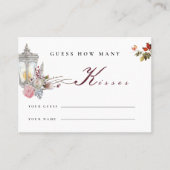 Rose und Lantern-Brautparty-Spielkarte Platzkarte (Vorderseite)