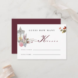 Rose und Lantern-Brautparty-Spielkarte Platzkarte