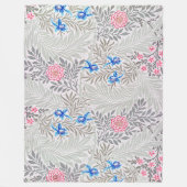 Rose und Larkspur, William Morris Fleecedecke (Vorderseite)