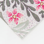 Rose und Larkspur, William Morris Fleecedecke (Ecke)