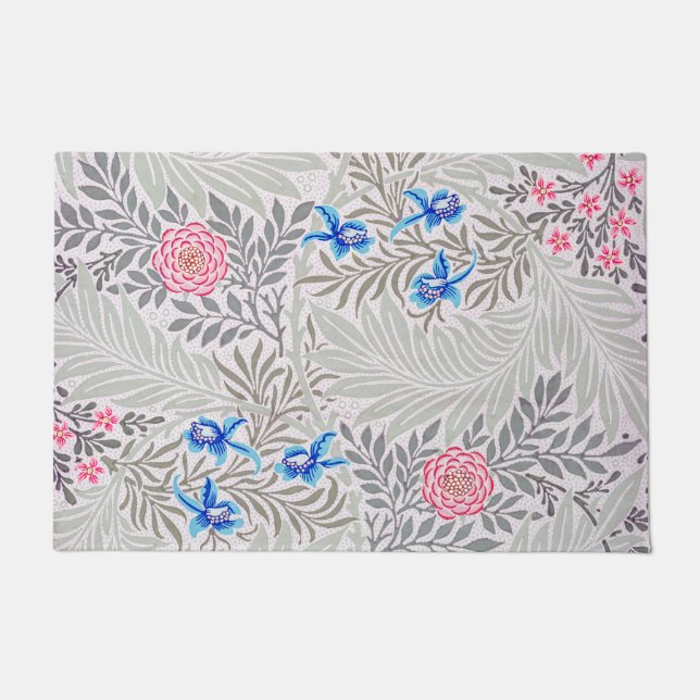 Rose und Larkspur, William Morris Fußmatte (Vorderseite)