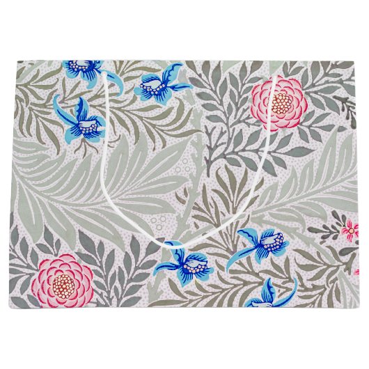 Rose und Larkspur, William Morris große Geschenkta Große Geschenktüte (Vorderseite)