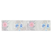 Rose und Larkspur, William Morris Kurzer Tischläufer (Horizontal)
