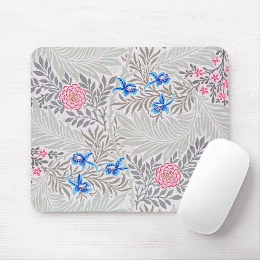 Rose und Larkspur, William Morris Mousepad (Mit Mouse)