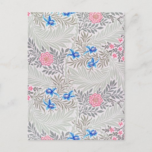 Rose und Larkspur, William Morris Postkarte (Vorderseite)