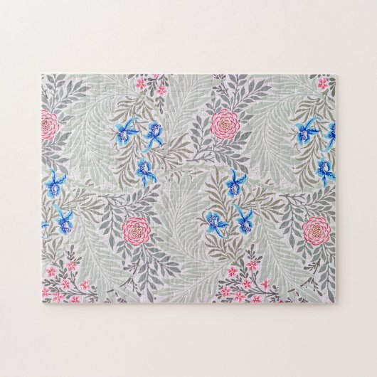 Rose und Larkspur, William Morris Puzzle (Horizontal)