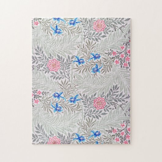 Rose und Larkspur, William Morris Puzzle (Vertikal)