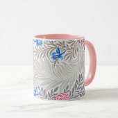 Rose und Larkspur, William Morris Tasse (VorderseiteRechts)