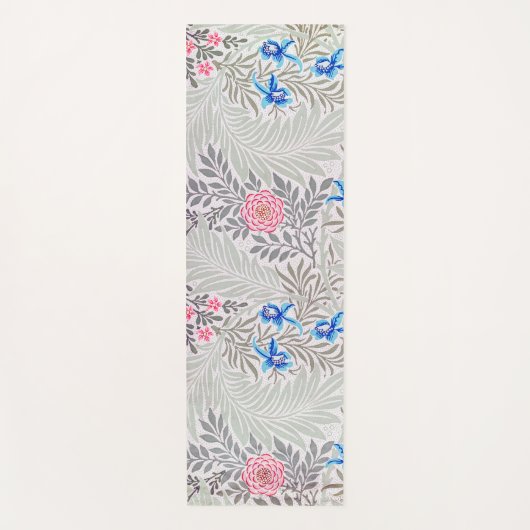 Rose und Larkspur, William Morris Yogamatte (Vorderseite)