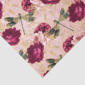 Rose und Libellen (Design 4) Seidenpapier (Detail)