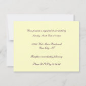 Rose und Liebe Einladung (Rückseite)