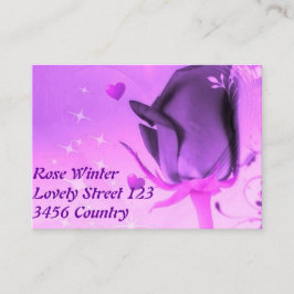 Rose und Liebe Visitenkarte