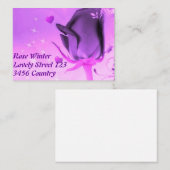 Rose und Liebe Visitenkarte (Vorne/Hinten)