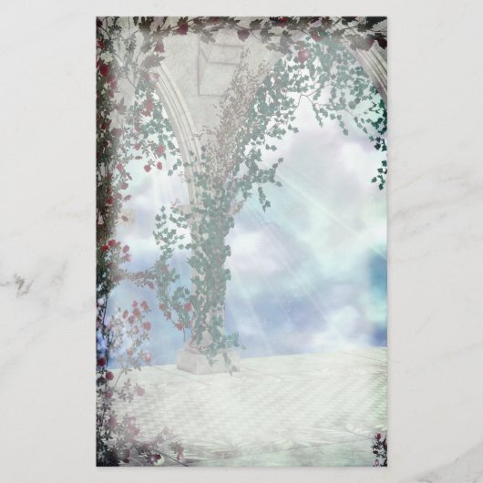 Rose und Light Fantasy Stationery Briefpapier (Vorderseite)