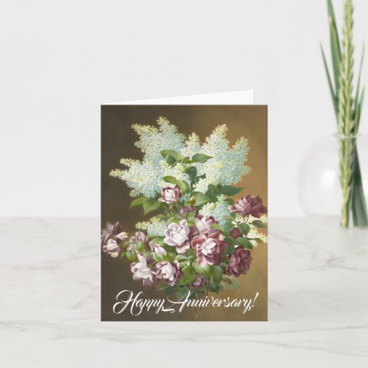 Rose und Lilacs Karte (Vorderseite)