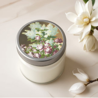 Rose und Lilacs Runder Aufkleber