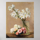 Rose und Lilien Poster (Vorne)