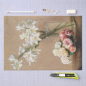 Rose und Lilies von Henri Fantin-Latour Seidenpapier (Handwerk)