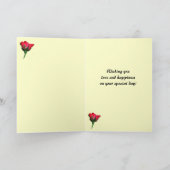 Rose und Lilies zum Geburtstag Karte (Innenseite)